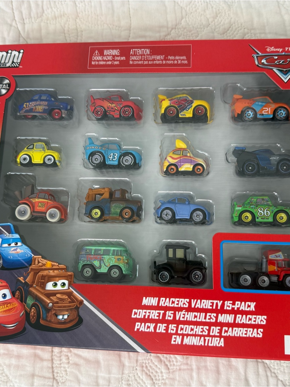 Disney Cars Movie Mini Racers Variety 15-Pack - Multicolor